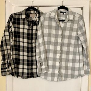 Two Banana republic button down shirts